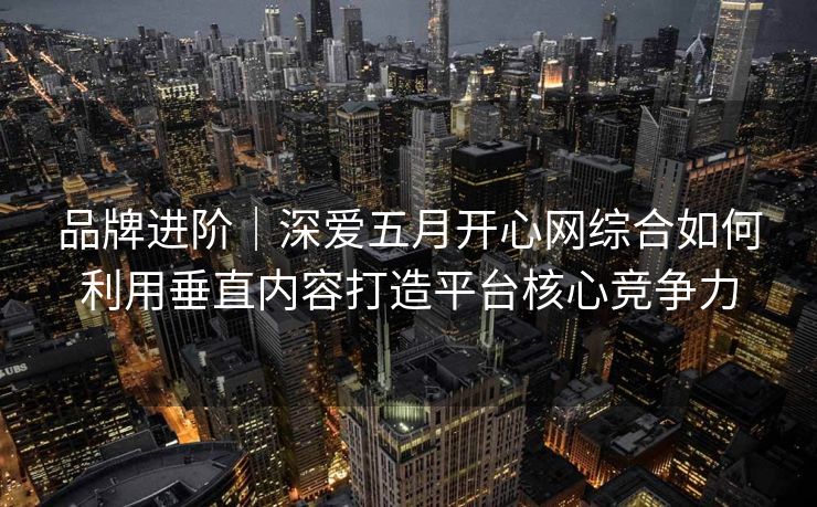 品牌进阶|深爱五月开心网综合如何利用垂直内容打造平台核心竞争力 品牌进阶|深爱五月开心网综合如何利用垂直内容打造平台核心竞争力